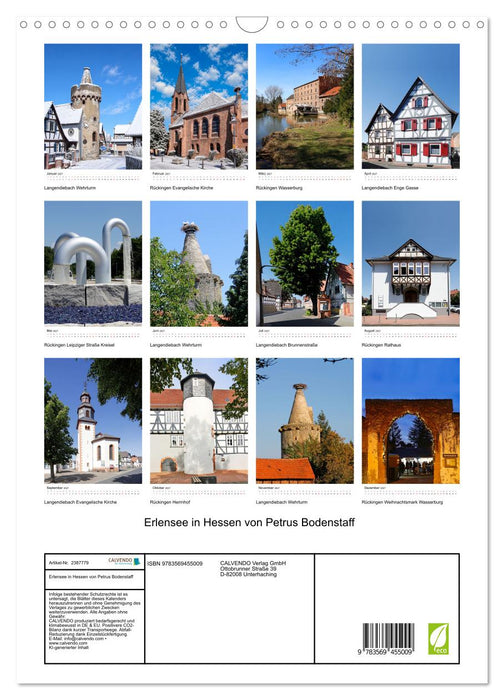 Erlensee in Hessen von Petrus Bodenstaff (CALVENDO Wandkalender 2027)