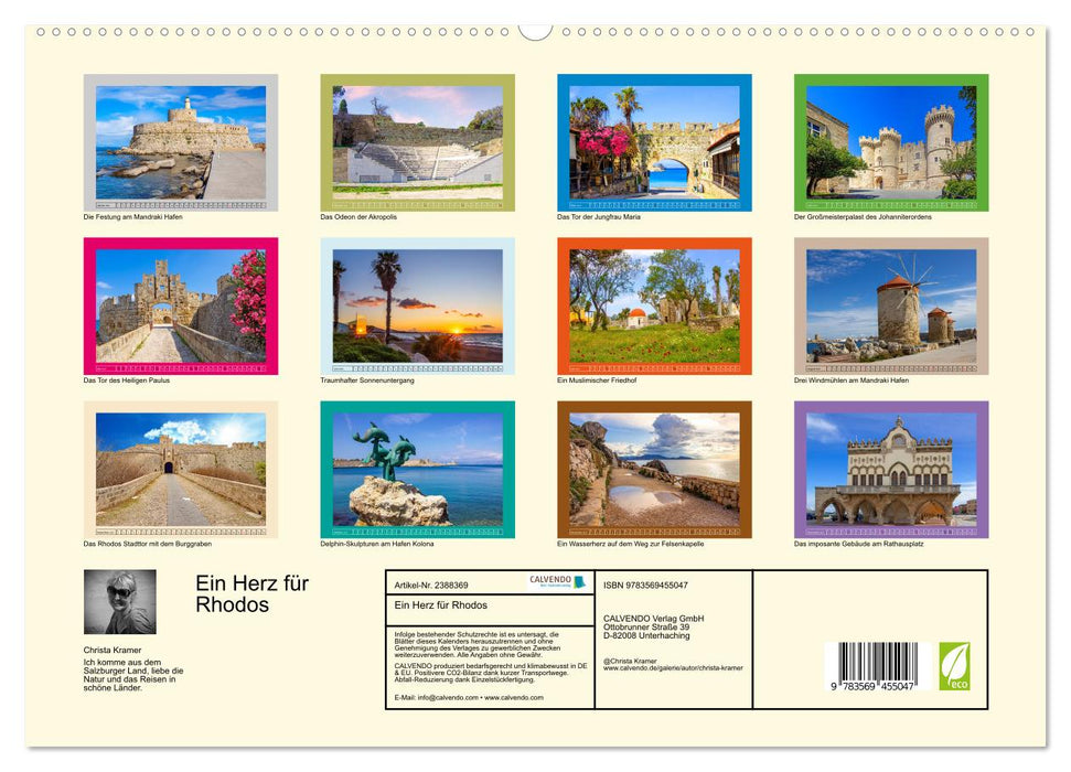 Ein Herz für Rhodos (CALVENDO Premium Wandkalender 2027)