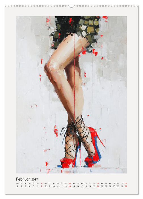 High Heels. Elegante Bein-Silhouetten (CALVENDO Wandkalender 2027)
