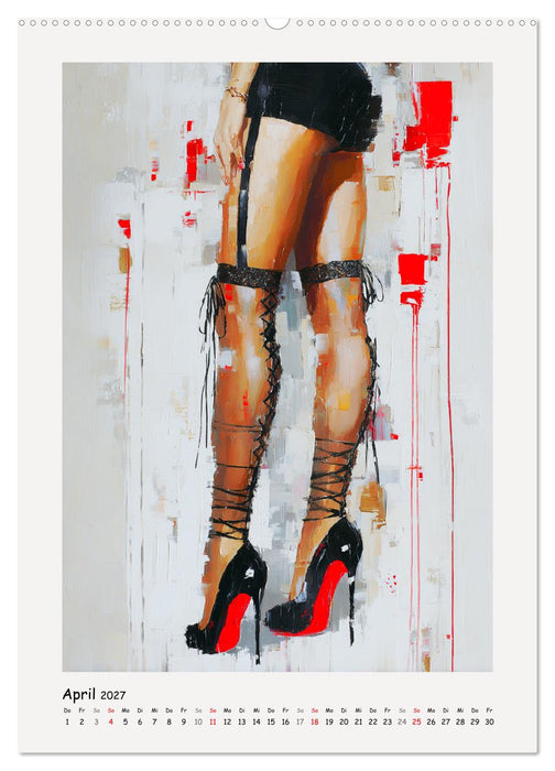 High Heels. Elegante Bein-Silhouetten (CALVENDO Wandkalender 2027)