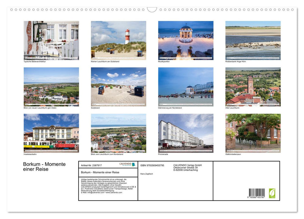 Borkum - Momente einer Reise (CALVENDO Wandkalender 2027)