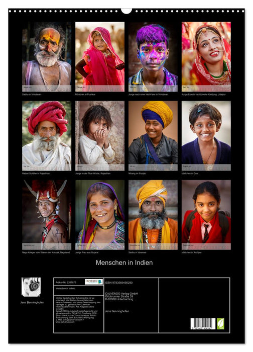 Menschen in Indien (CALVENDO Wandkalender 2027)