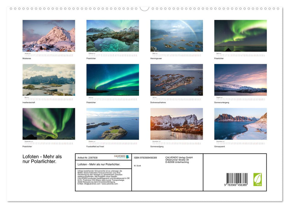 Lofoten - Mehr als nur Polarlichter. (CALVENDO Premium Wandkalender 2027)
