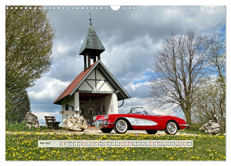 American Deam Car Corvette C1 (CALVENDO Wandkalender 2027)
