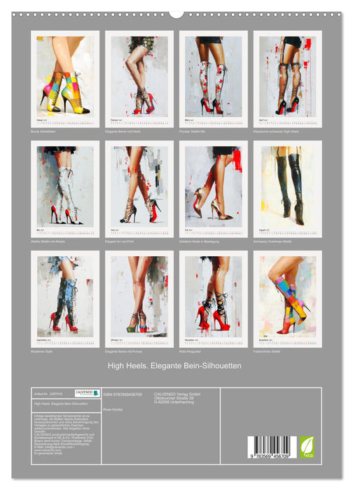High Heels. Elegante Bein-Silhouetten (CALVENDO Premium Wandkalender 2027)