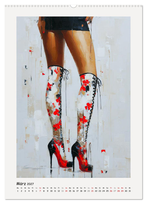 High Heels. Elegante Bein-Silhouetten (CALVENDO Premium Wandkalender 2027)