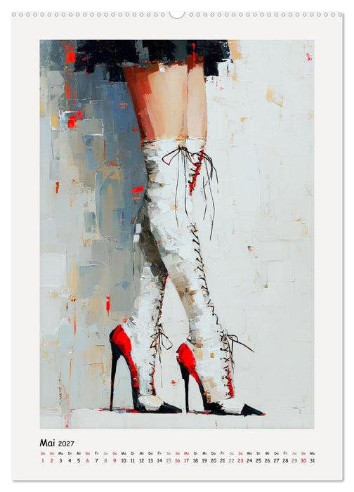 High Heels. Elegante Bein-Silhouetten (CALVENDO Premium Wandkalender 2027)