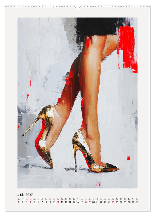 High Heels. Elegante Bein-Silhouetten (CALVENDO Premium Wandkalender 2027)