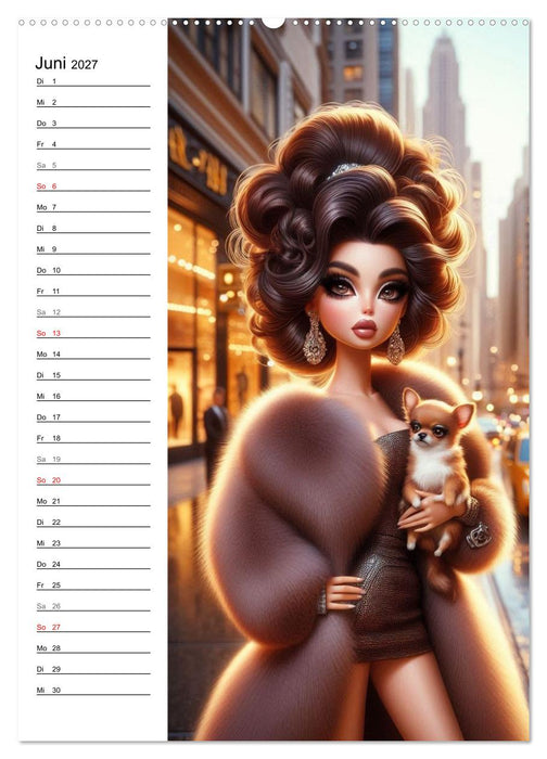 Puppen-Stilwelten (CALVENDO Premium Wandkalender 2027)