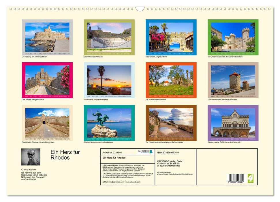 Ein Herz für Rhodos (CALVENDO Wandkalender 2027)