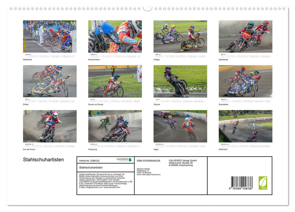 Stahlschuhartisten (CALVENDO Premium Wandkalender 2027)