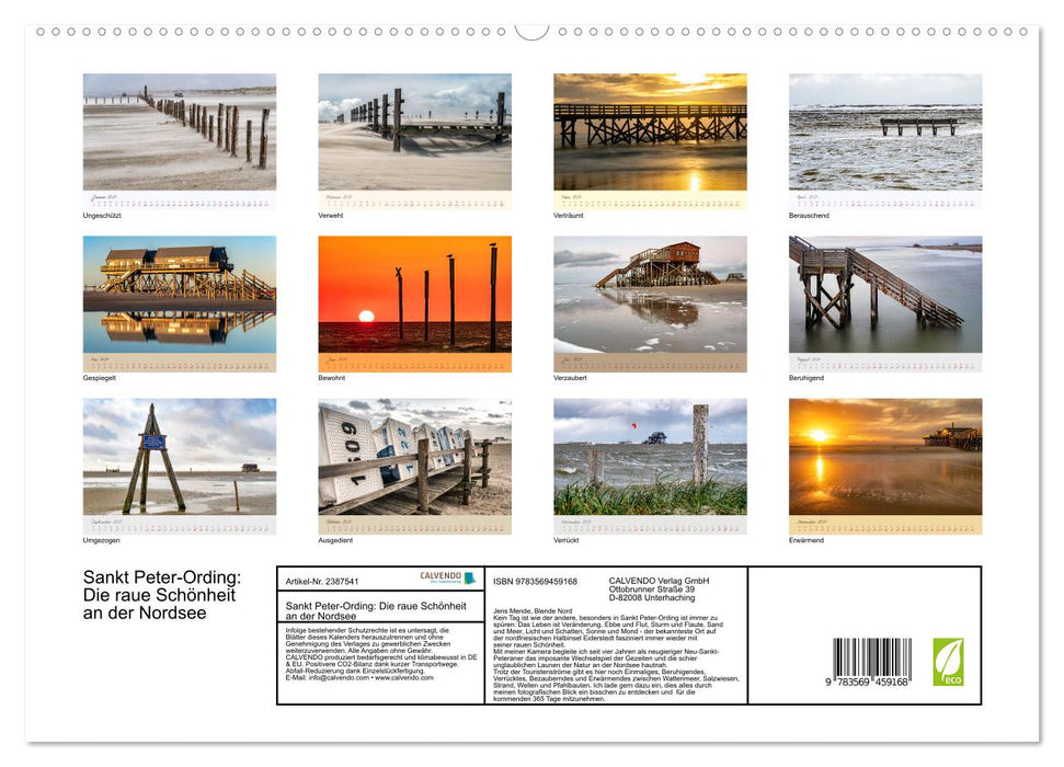 Sankt Peter-Ording: Die raue Schönheit an der Nordsee (CALVENDO Wandkalender 2027)