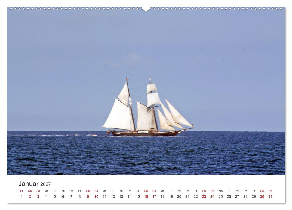 Segeln - Kurs aufs offene Meer. (CALVENDO Premium Wandkalender 2027)