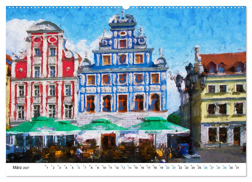 Polnische Ostseeküste - Gemalt von Swinemünde bis Danzig (CALVENDO Wandkalender 2027)