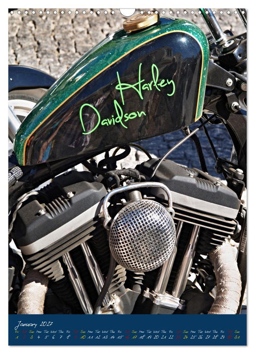 Harley Davidson in Details (CALVENDO Monthly Calendar 2027)