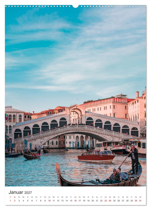 Italien - Wundervolle Ansichten (CALVENDO Premium Wandkalender 2027)