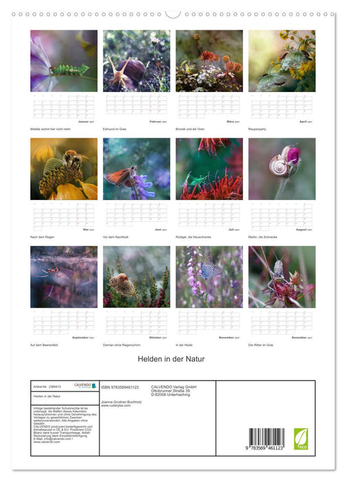 Helden in der Natur (CALVENDO Premium Wandkalender 2027)