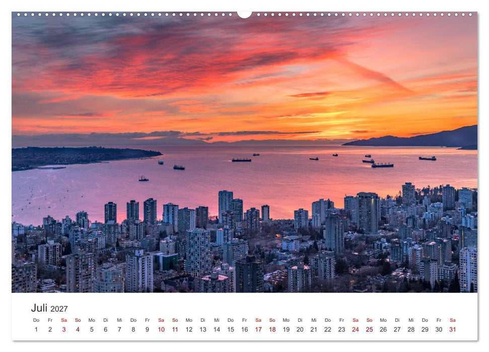 Vancouver - Eine wunderschöne Stadt an der Westküste Kanadas. (CALVENDO Premium Wandkalender 2027)