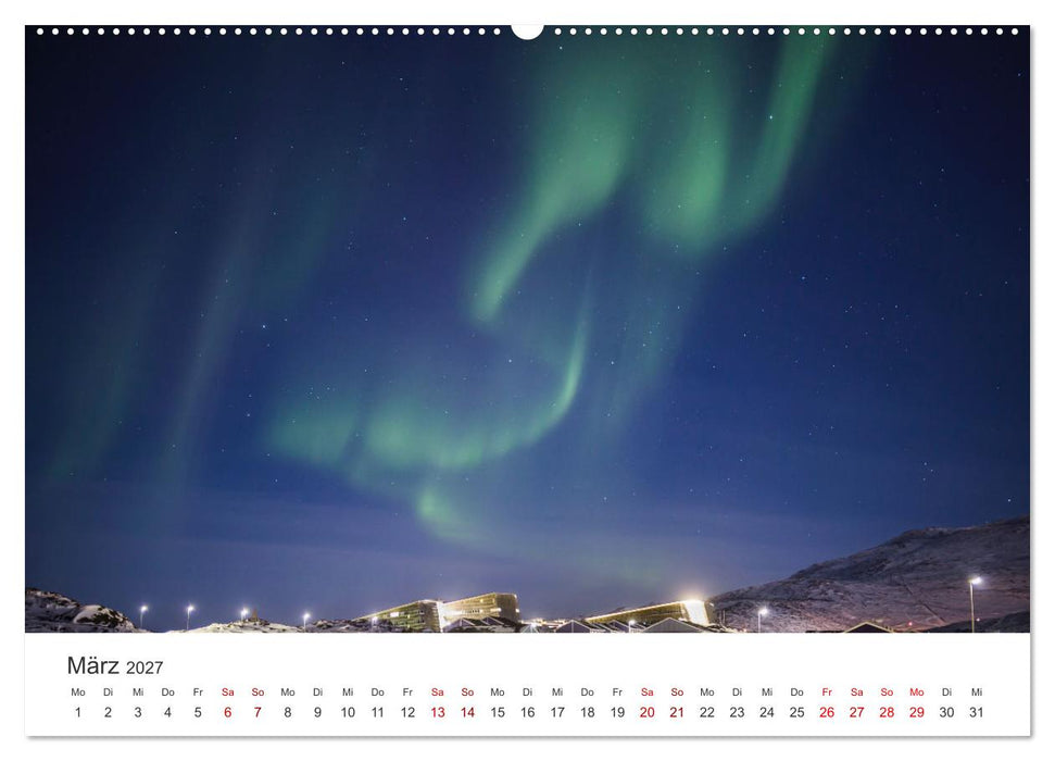 Grönland - Das große Land im Schnee. (CALVENDO Premium Wandkalender 2027)