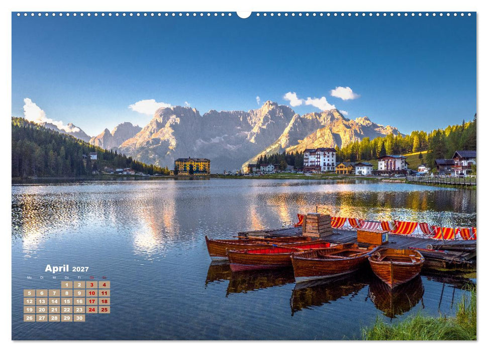 Dolomiten Impression, Hochpustertal, Seiser Alm, Gröden, Val di Fassa (CALVENDO Premium Wandkalender 2027)