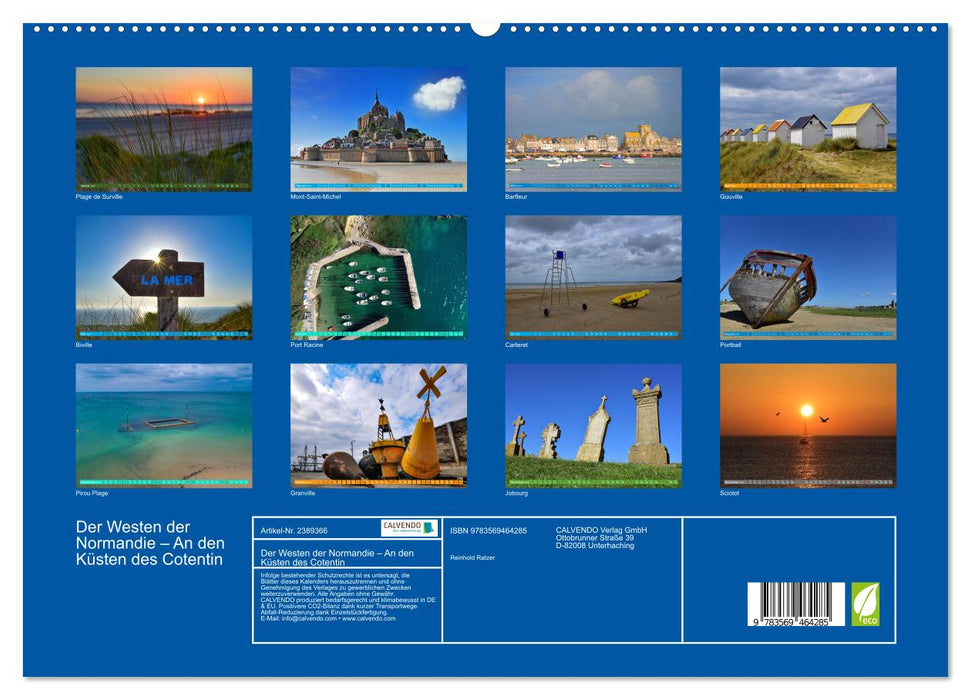 Der Westen der Normandie – An den Küsten des Cotentin (CALVENDO Premium Wandkalender 2027)
