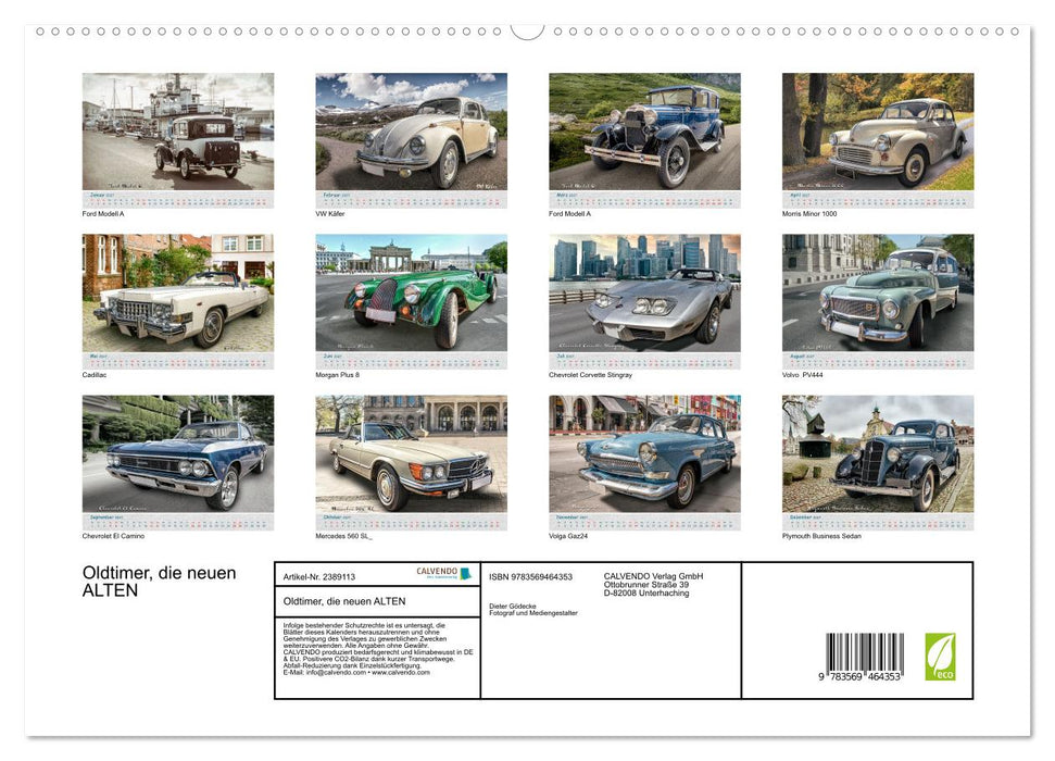 Oldtimer, die neuen ALTEN (CALVENDO Premium Wandkalender 2027)