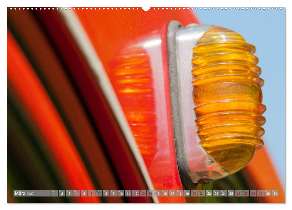 Citroën 2 CV Ente - Faszinierende Details (CALVENDO Wandkalender 2027)