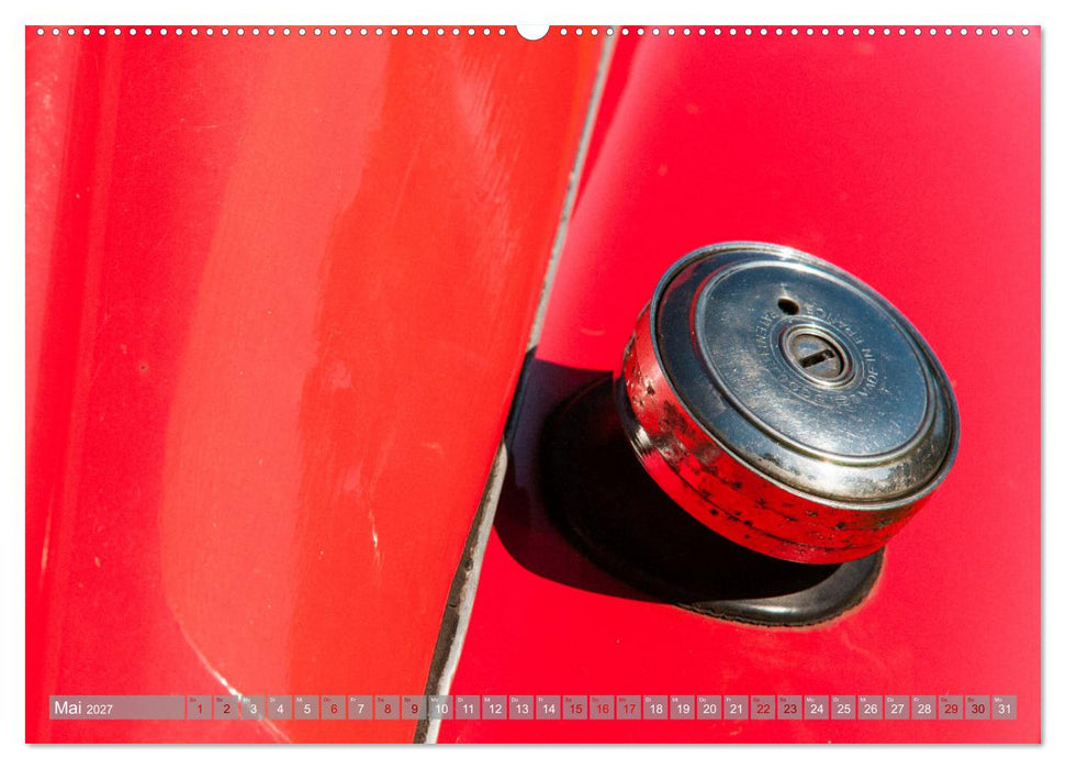 Citroën 2 CV Ente - Faszinierende Details (CALVENDO Wandkalender 2027)