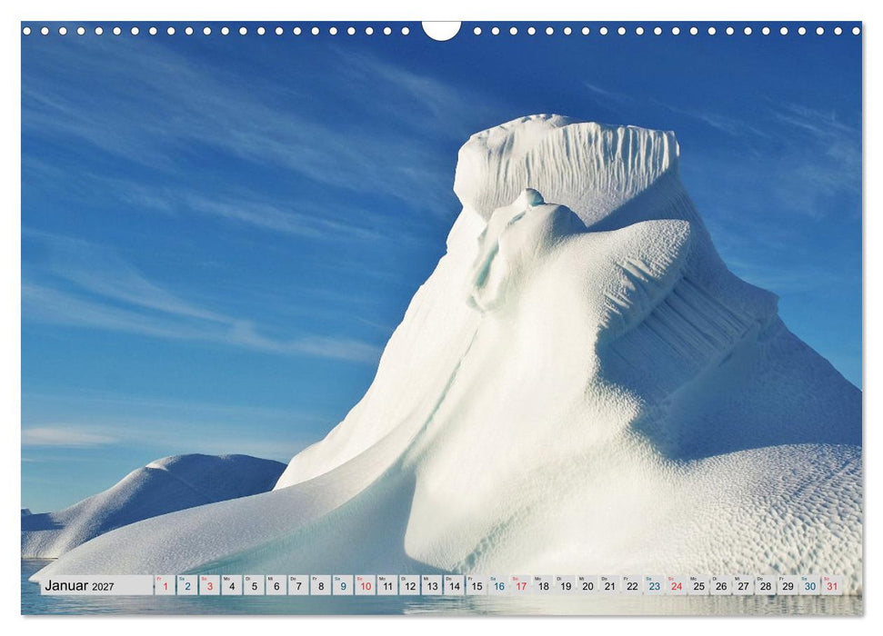 Bezauberndes, eisiges Grönland (CALVENDO Wandkalender 2027)
