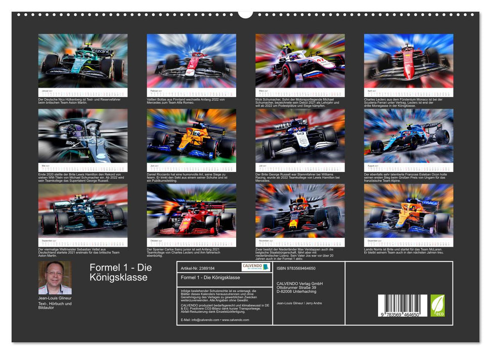 Formel 1 - Die Königsklasse (CALVENDO Premium Wandkalender 2027)