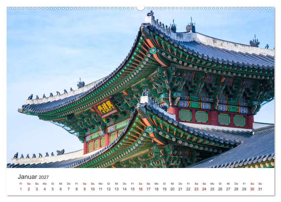Südkorea - Eine Reise in ein unbekanntes Land. (CALVENDO Wandkalender 2027)