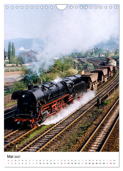 Deutsche Reichsbahn-Dampfzüge vor über 40 Jahren (CALVENDO Wandkalender 2027)