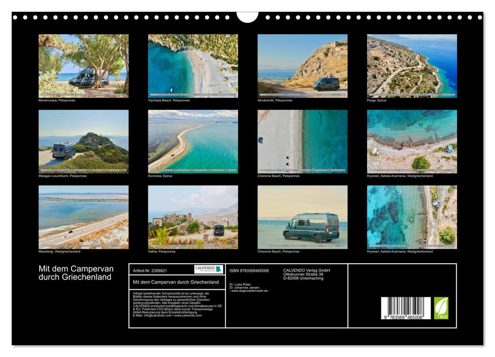 Mit dem Campervan durch Griechenland (CALVENDO Wandkalender 2027)