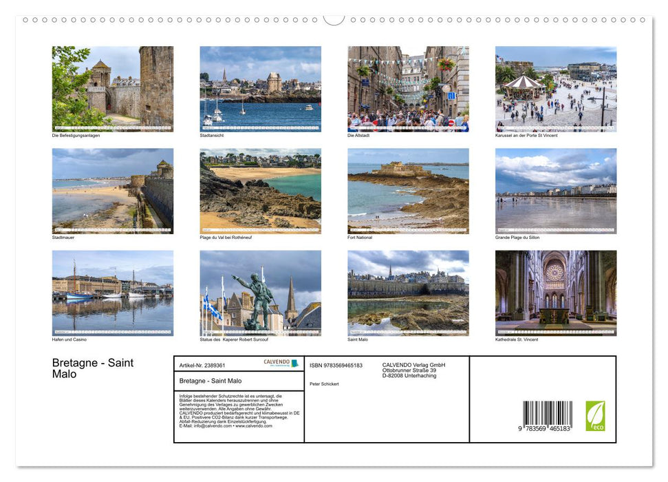 Bretagne - Saint Malo (CALVENDO Wandkalender 2027)