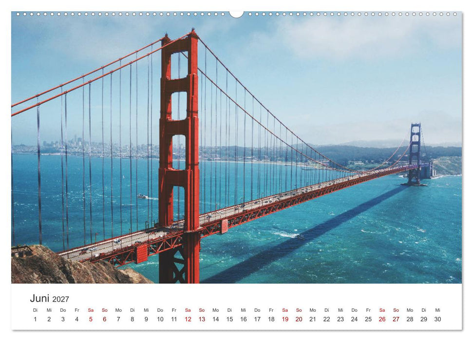 Kalifornien - The Golden State (CALVENDO Premium Wandkalender 2027)