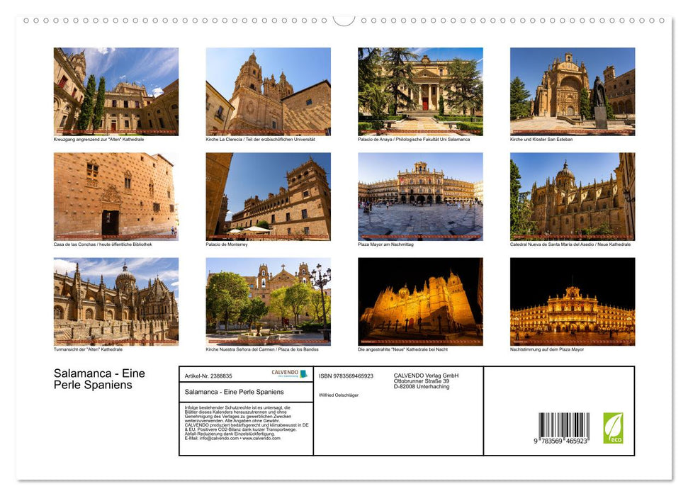Salamanca - Eine Perle Spaniens (CALVENDO Premium Wandkalender 2027)