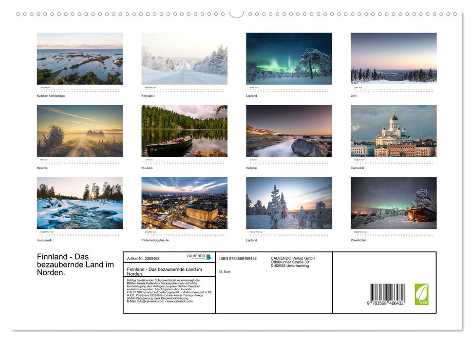 Finnland - Das bezaubernde Land im Norden. (CALVENDO Premium Wandkalender 2027)