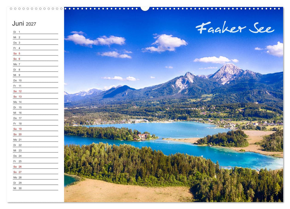 Wunderschönes Kärnten. Landschaft und Seen. (CALVENDO Wandkalender 2027)