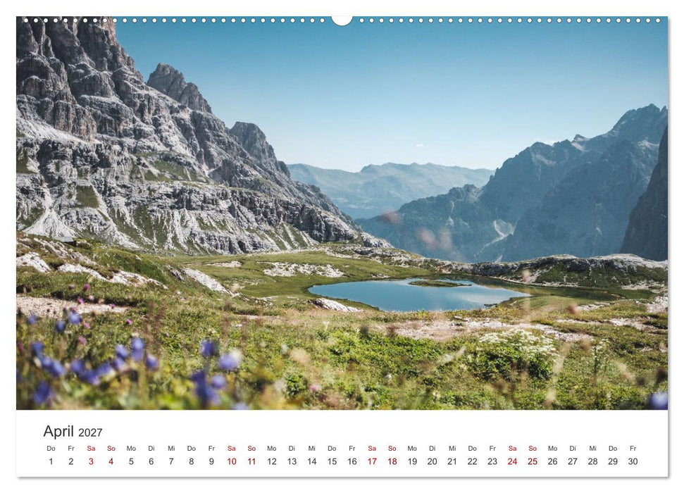 Alpen - Highlight eines beeindruckenden Gebirges (CALVENDO Wandkalender 2027)