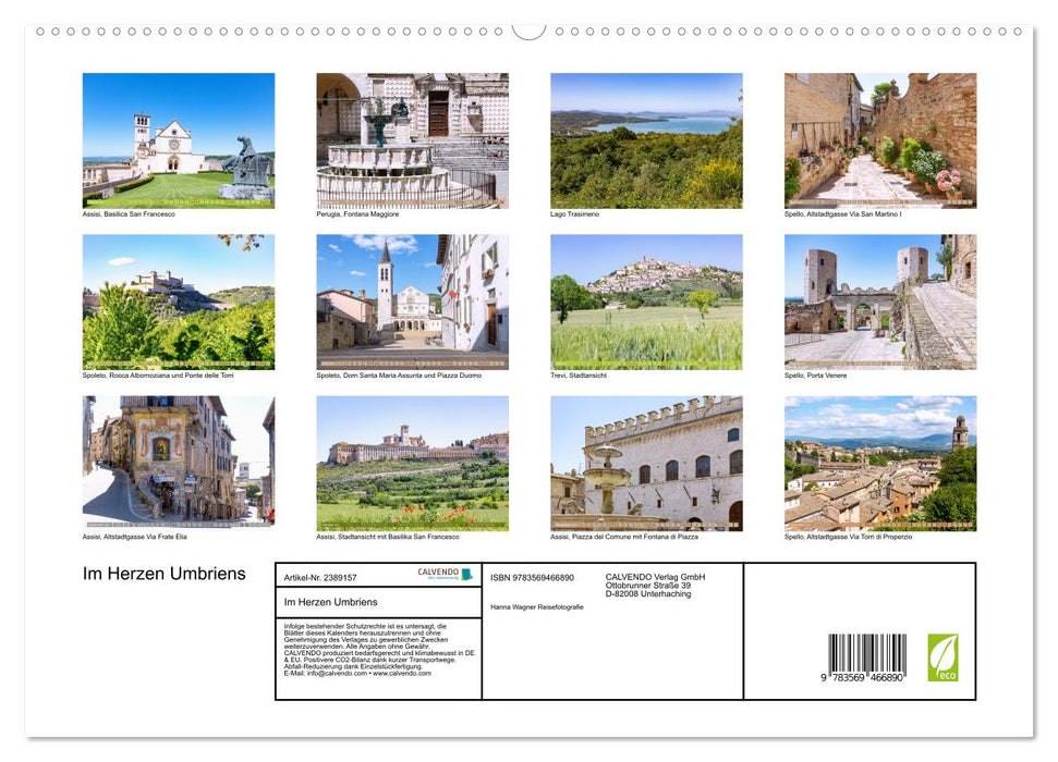 Im Herzen Umbriens (CALVENDO Premium Wandkalender 2027)