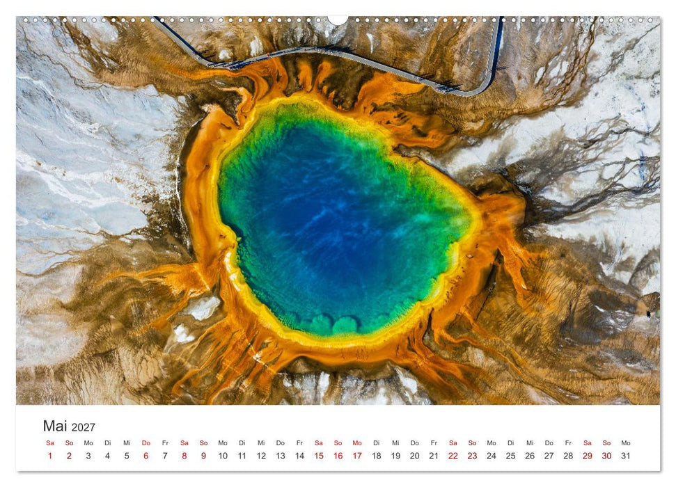 Yellowstone - Wie von einem anderen Stern. (CALVENDO Wandkalender 2027)