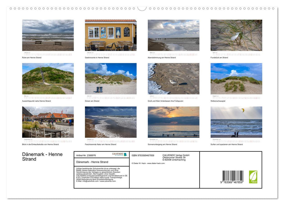 Dänemark - Henne Strand (CALVENDO Premium Wandkalender 2027)