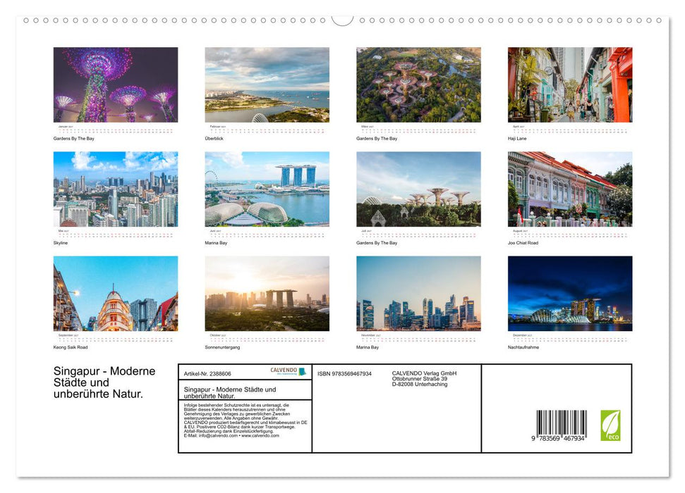 Singapur - Moderne Städte und unberührte Natur. (CALVENDO Premium Wandkalender 2027)