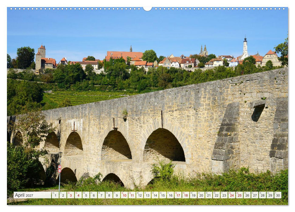 Rothenburg ob der Tauber. Sehenswürdigkeiten. (CALVENDO Premium Wandkalender 2027)