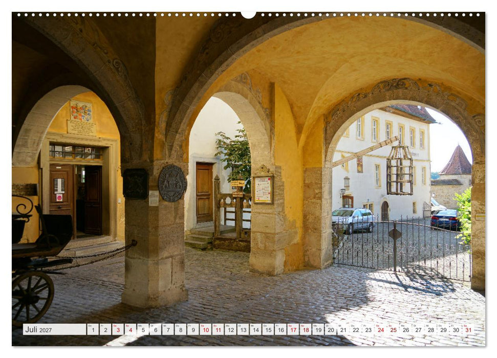 Rothenburg ob der Tauber. Sehenswürdigkeiten. (CALVENDO Premium Wandkalender 2027)