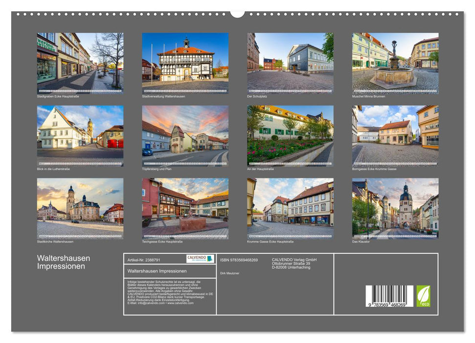 Waltershausen Impressionen (CALVENDO Premium Wandkalender 2027)