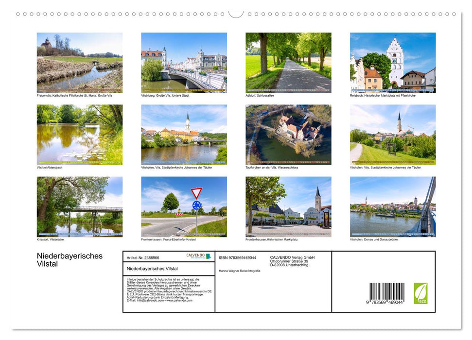 Niederbayerisches Vilstal (CALVENDO Premium Wandkalender 2027)