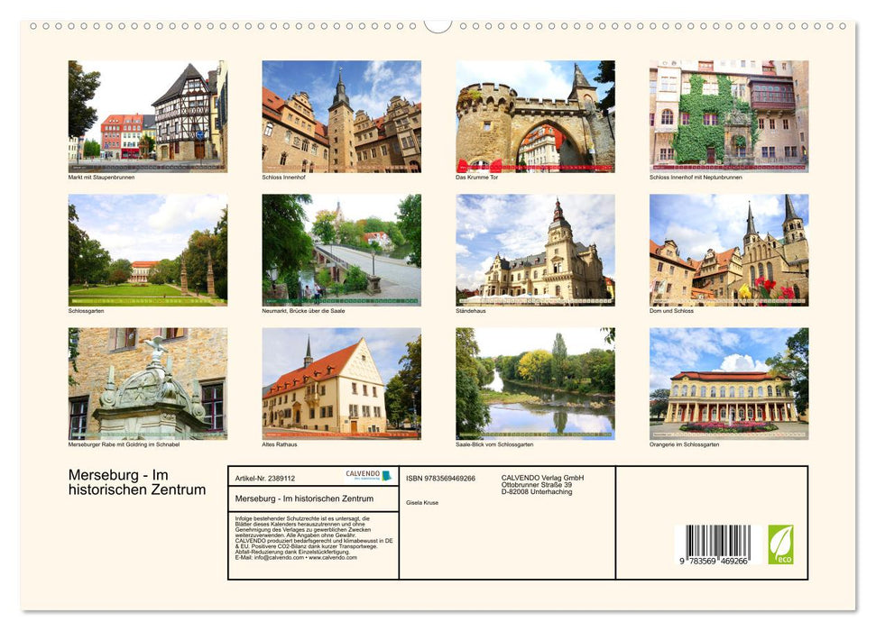 Merseburg - Im historischen Zentrum (CALVENDO Wandkalender 2027)