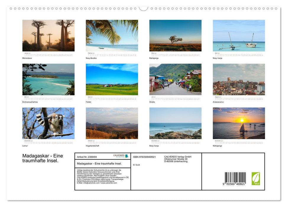 Madagaskar - Eine traumhafte Insel. (CALVENDO Wandkalender 2027)