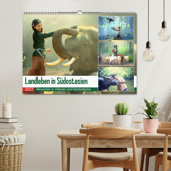 Landleben in Südostasien. Menschen in Vietnam und Kambodscha (CALVENDO Wandkalender 2027)